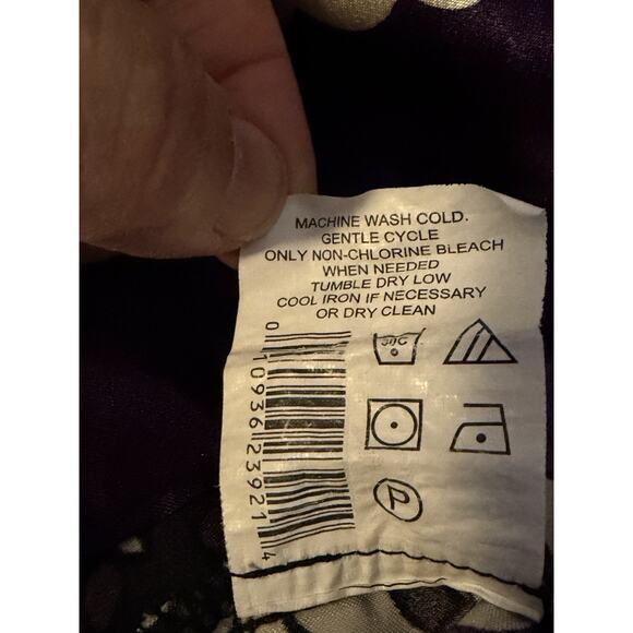 Y2K Motherhood Maternity Babydoll Top Small Black Purple Whimsigoth Romance - Picture 6 of 9